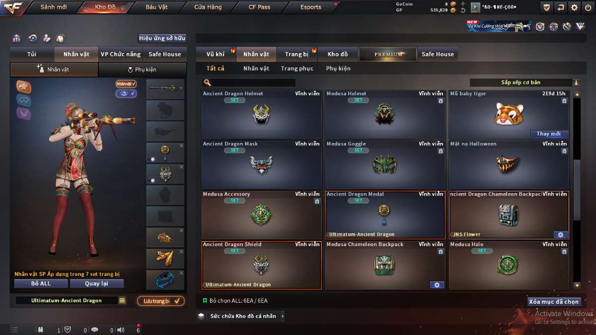 shop acc cf uy tin gia re